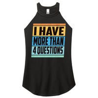 Passover I Have More Than 4 Questions Women's Perfect Tri Rocker Tank