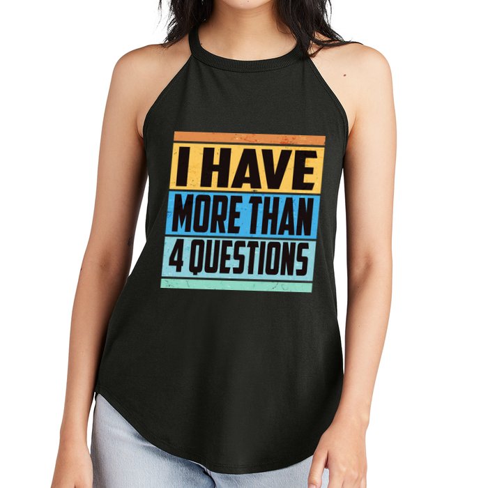 Passover I Have More Than 4 Questions Women's Perfect Tri Rocker Tank