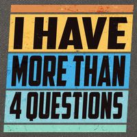 Passover I Have More Than 4 Questions Cotton Canvas Backpack