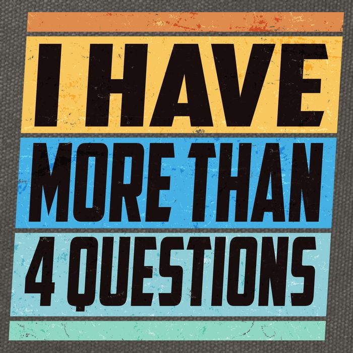 Passover I Have More Than 4 Questions Cotton Canvas Backpack
