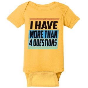 Passover I Have More Than 4 Questions Baby Bodysuit