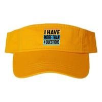 Passover I Have More Than 4 Questions Valucap Bio-Washed Visor