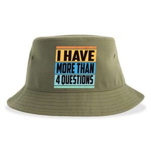 Passover I Have More Than 4 Questions Sustainable Bucket Hat