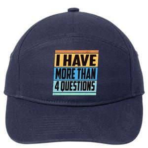 Passover I Have More Than 4 Questions 7-Panel Snapback Hat