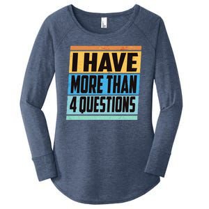 Passover I Have More Than 4 Questions Women's Perfect Tri Tunic Long Sleeve Shirt