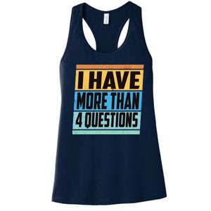 Passover I Have More Than 4 Questions Women's Racerback Tank