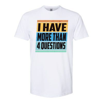 Passover I Have More Than 4 Questions Softstyle CVC T-Shirt