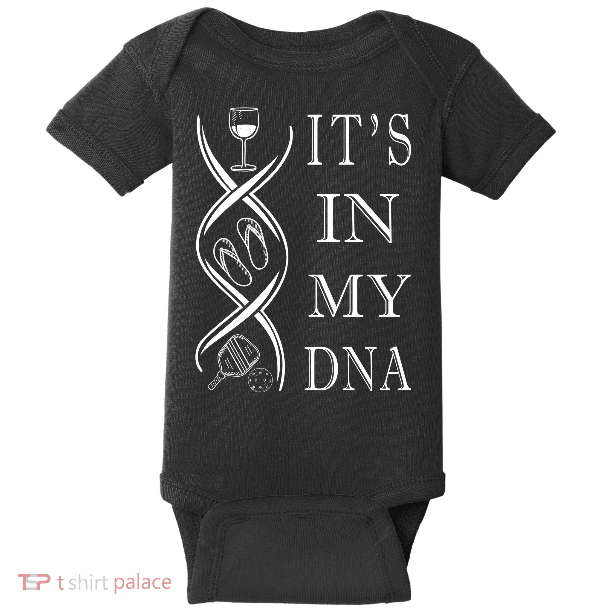 Pickleball Its In My Dna Baby Bodysuit