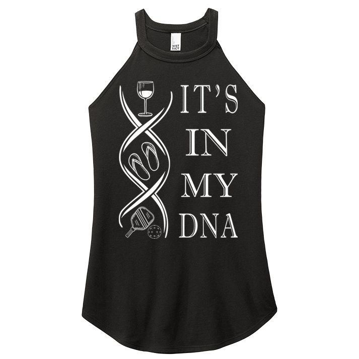 Pickleball Its In My Dna Women's Perfect Tri Rocker Tank
