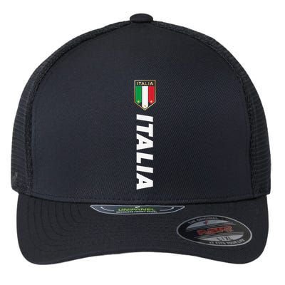 Proud Italian Italia Design Italian Soccer Jersey Style Flexfit Unipanel Trucker Cap