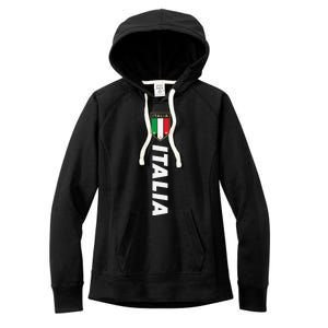 Proud Italian Italia Design Italian Soccer Jersey Style Women's Fleece Hoodie