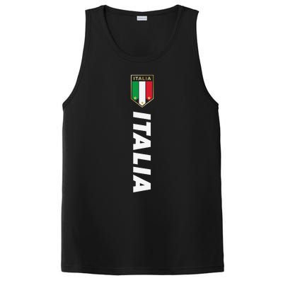 Proud Italian Italia Design Italian Soccer Jersey Style PosiCharge Competitor Tank