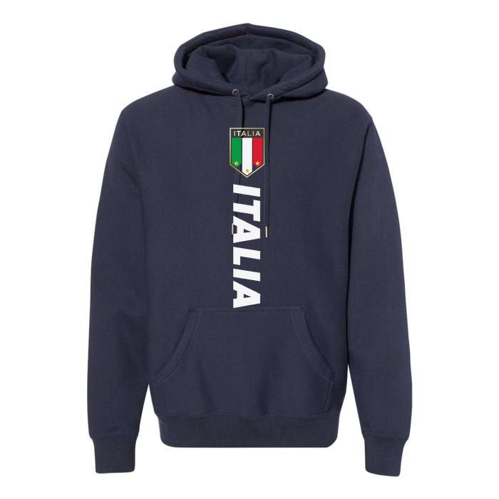 Proud Italian Italia Design Italian Soccer Jersey Style Premium Hoodie