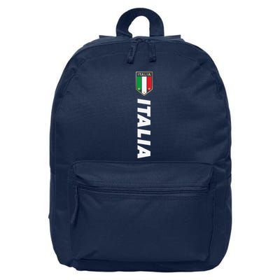 Proud Italian Italia Design Italian Soccer Jersey Style 16 in Basic Backpack