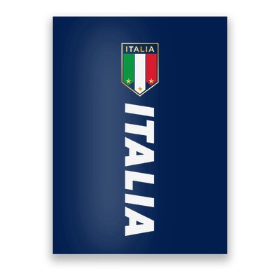 Proud Italian Italia Design Italian Soccer Jersey Style Poster