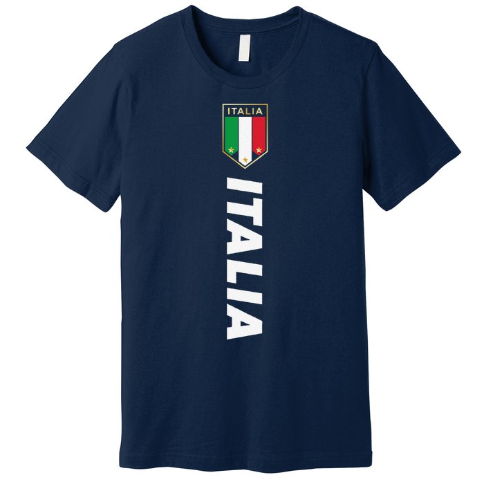 Proud Italian Italia Design Italian Soccer Jersey Style Premium T-Shirt