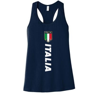 Proud Italian Italia Design Italian Soccer Jersey Style Womens Tank Top