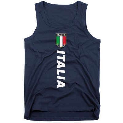 Proud Italian Italia Design Italian Soccer Jersey Style Tank Top