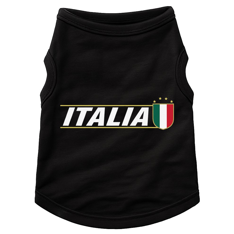 Proud Italian Italia Design Italian Soccer Jersey Style Doggie Tank