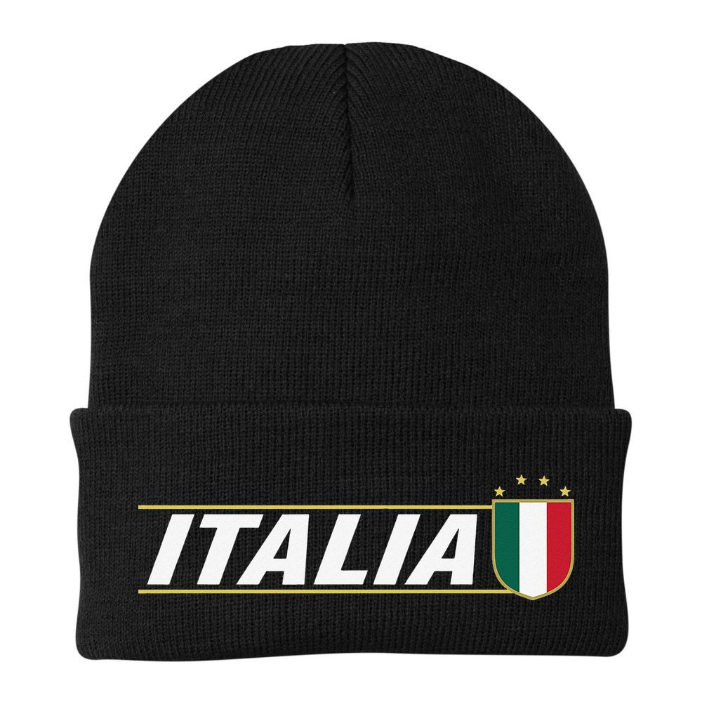 Proud Italian Italia Design Italian Soccer Jersey Style Beanie