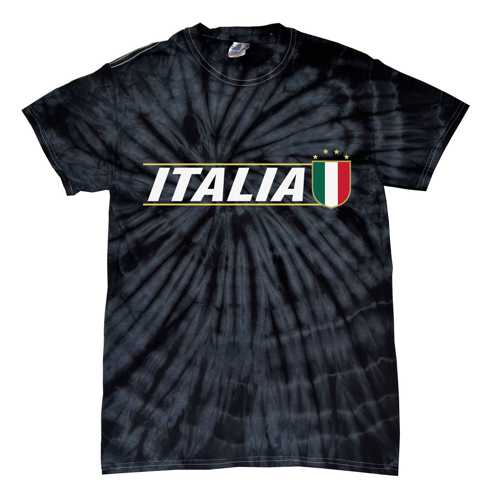 Proud Italian Italia Design Italian Soccer Jersey Style Tie-Dye T-Shirt