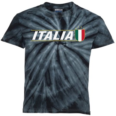 Proud Italian Italia Design Italian Soccer Jersey Style Kids Tie-Dye T-Shirt