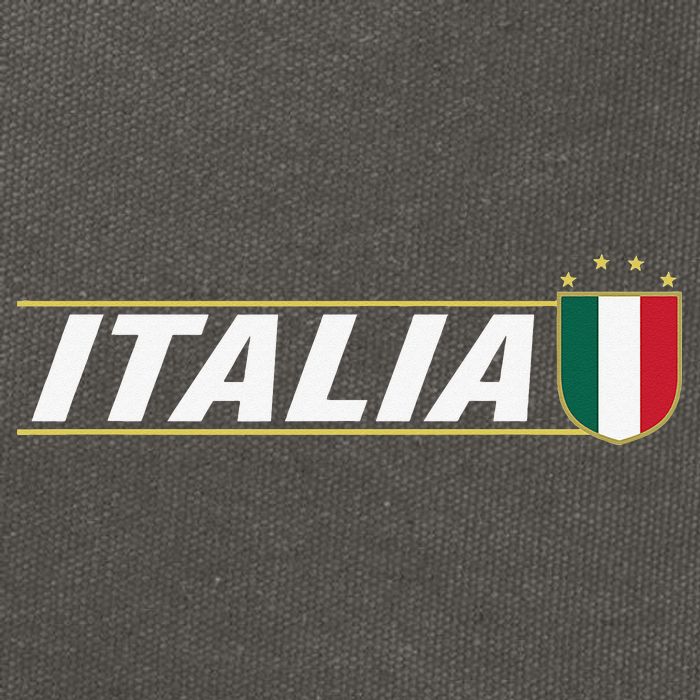 Proud Italian Italia Design Italian Soccer Jersey Style Cotton Canvas Backpack