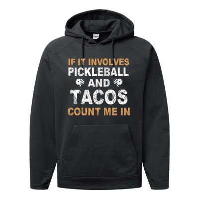 Pickleball If It Involves Performance Fleece Hoodie