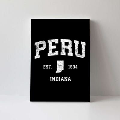 Peru Indiana In Vintage Sports Canvas