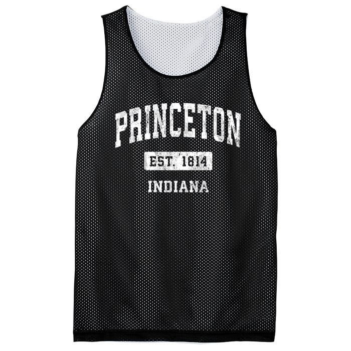 Princeton Indiana In Vintage Sports Established Mesh Reversible Basketball Jersey Tank