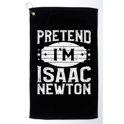 Pretend IM Isaac Newton Matching Halloween Party Platinum Collection Golf Towel