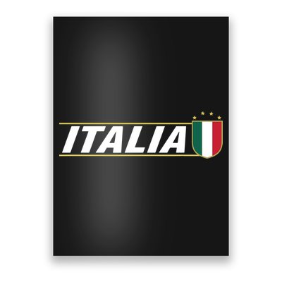 Proud Italian Italia Design Italian Soccer Jersey Style Poster