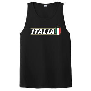 Proud Italian Italia Design Italian Soccer Jersey Style PosiCharge Competitor Tank