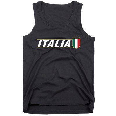 Proud Italian Italia Design Italian Soccer Jersey Style Tank Top
