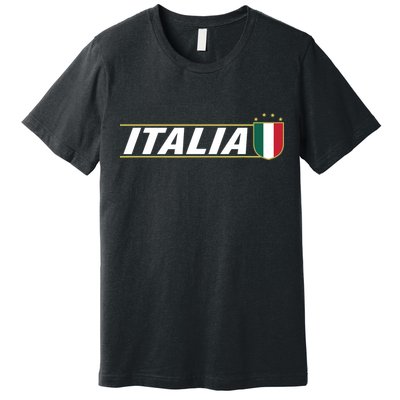 Proud Italian Italia Design Italian Soccer Jersey Style Premium T-Shirt