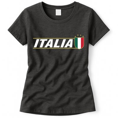 Proud Italian Italia Design Italian Soccer Jersey Style Womens T-Shirt