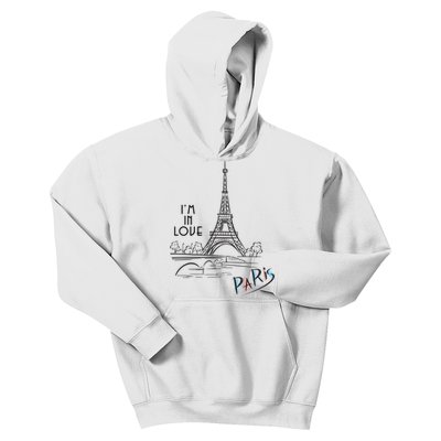 Paris, I'm In Love Kids Hoodie