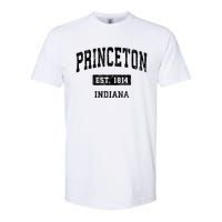 Princeton Indiana In Vintage Sports Established Softstyle CVC T-Shirt