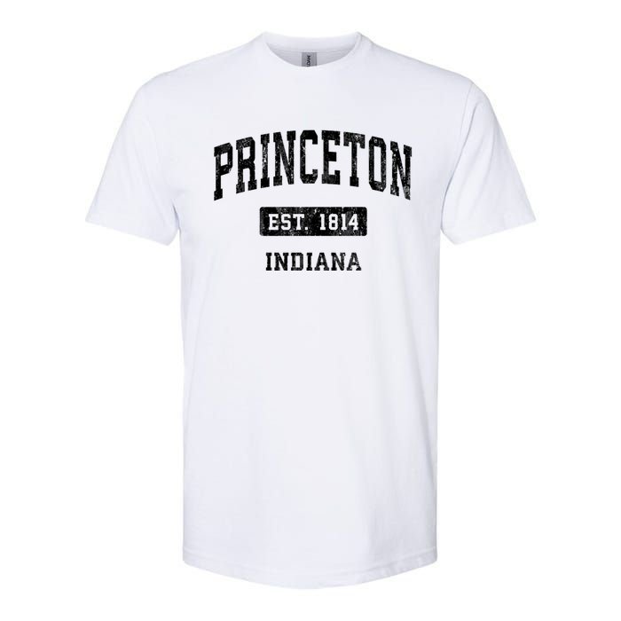 Princeton Indiana In Vintage Sports Established Softstyle CVC T-Shirt