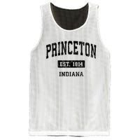 Princeton Indiana In Vintage Sports Established Mesh Reversible Basketball Jersey Tank