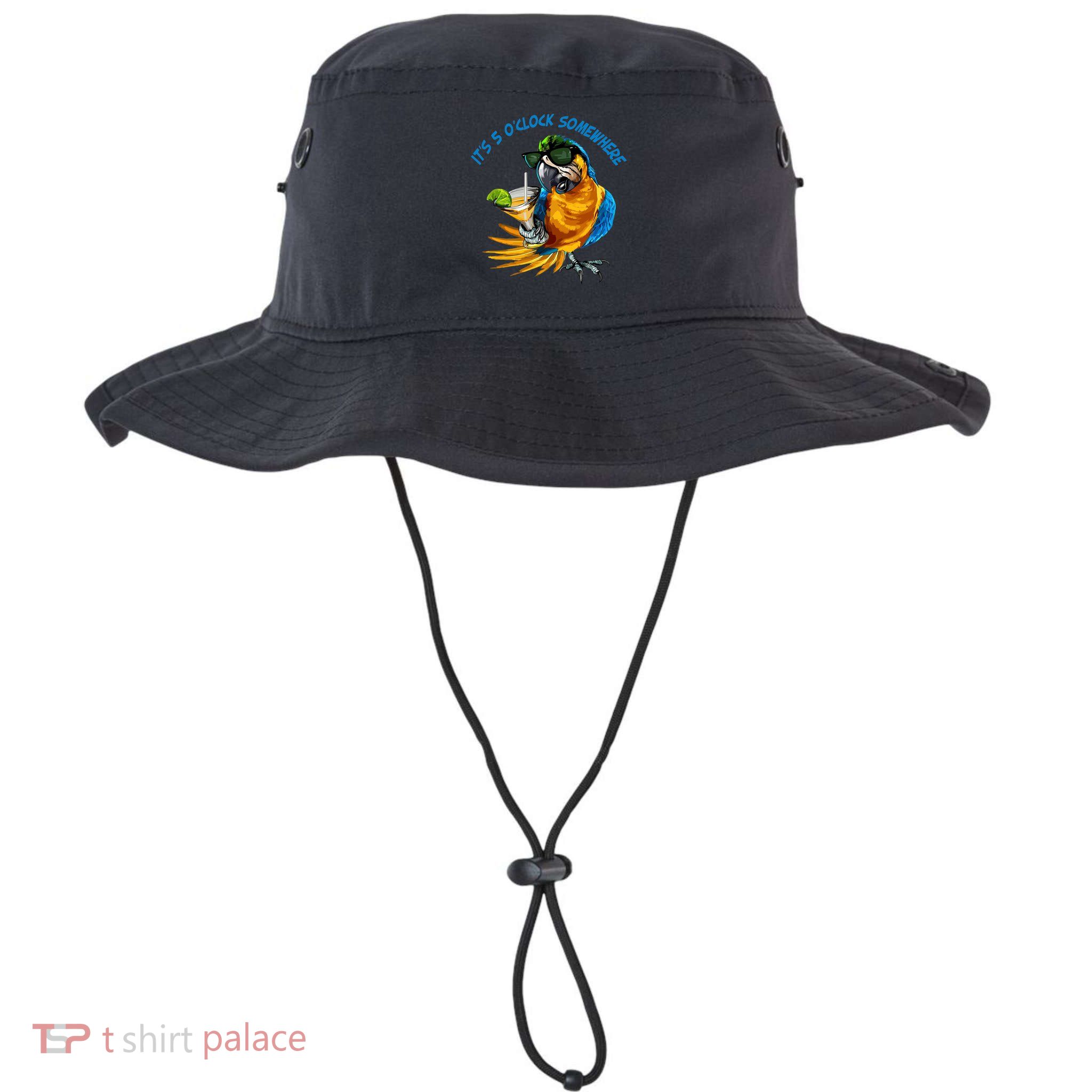 Parrot It Is 5 Oclock Somewhere Summer Vacation Bucket Hat