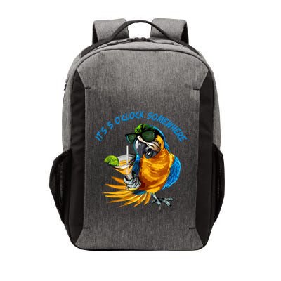 Parrot It Is 5 Oclock Somewhere Summer Vacation Vector Backpack