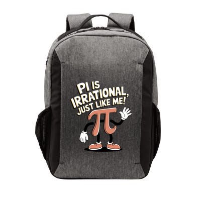 Pi Is Irrational Funny Pi Funny Math Humor Pi Day Gift Vector Backpack