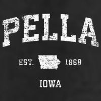 Pella Iowa IA Vintage Athletic Sports Design Hat