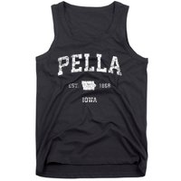 Pella Iowa IA Vintage Athletic Sports Design Tank Top