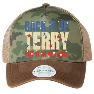 Put It In Reverse Terry Gift Funny Back It Up Terry Gift Legacy Tie Dye Trucker Hat