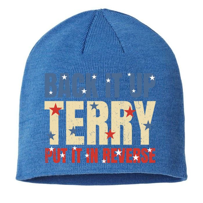 Put It In Reverse Terry Gift Funny Back It Up Terry Gift Sustainable Beanie