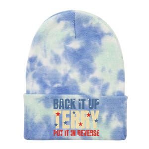 Put It In Reverse Terry Gift Funny Back It Up Terry Gift Tie Dye 12in Knit Beanie