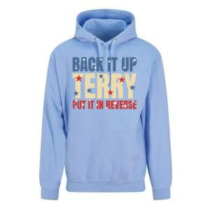 Put It In Reverse Terry Gift Funny Back It Up Terry Gift Unisex Surf Hoodie