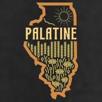 Palatine Illinois (IL) Prairie Landscape Graphic 7 Panel Mesh Trucker Snapback Hat